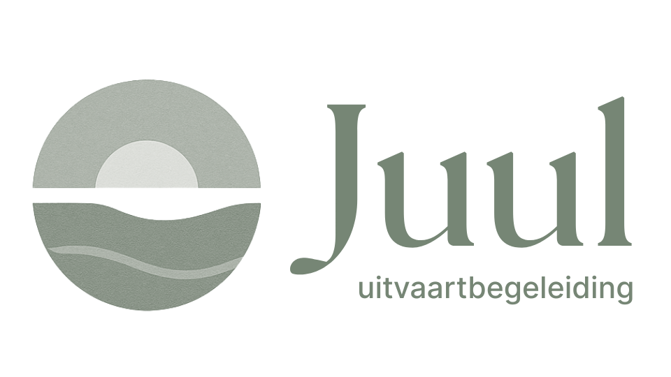 Juul Uitvaartbegeleiding logo met zon en golf